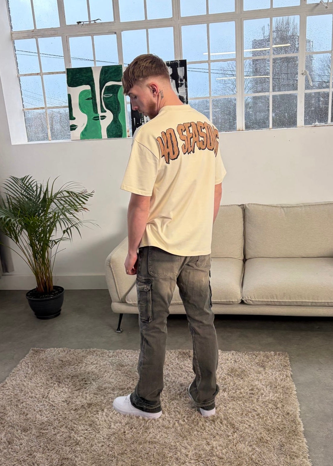 ELEMENTS oversized T-shirts (Beige)